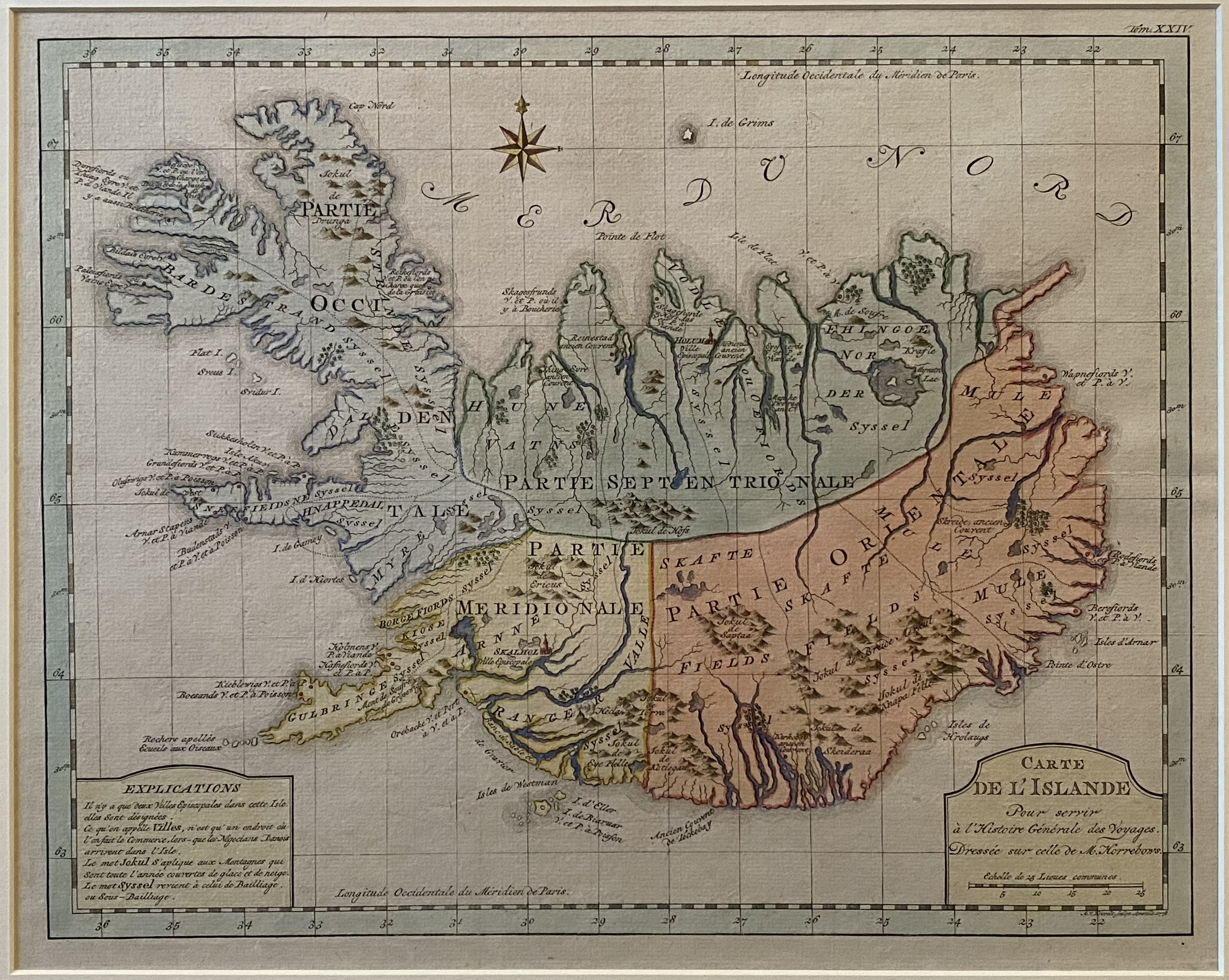 Carte de l‘Islande pour servir a l’histoire generale