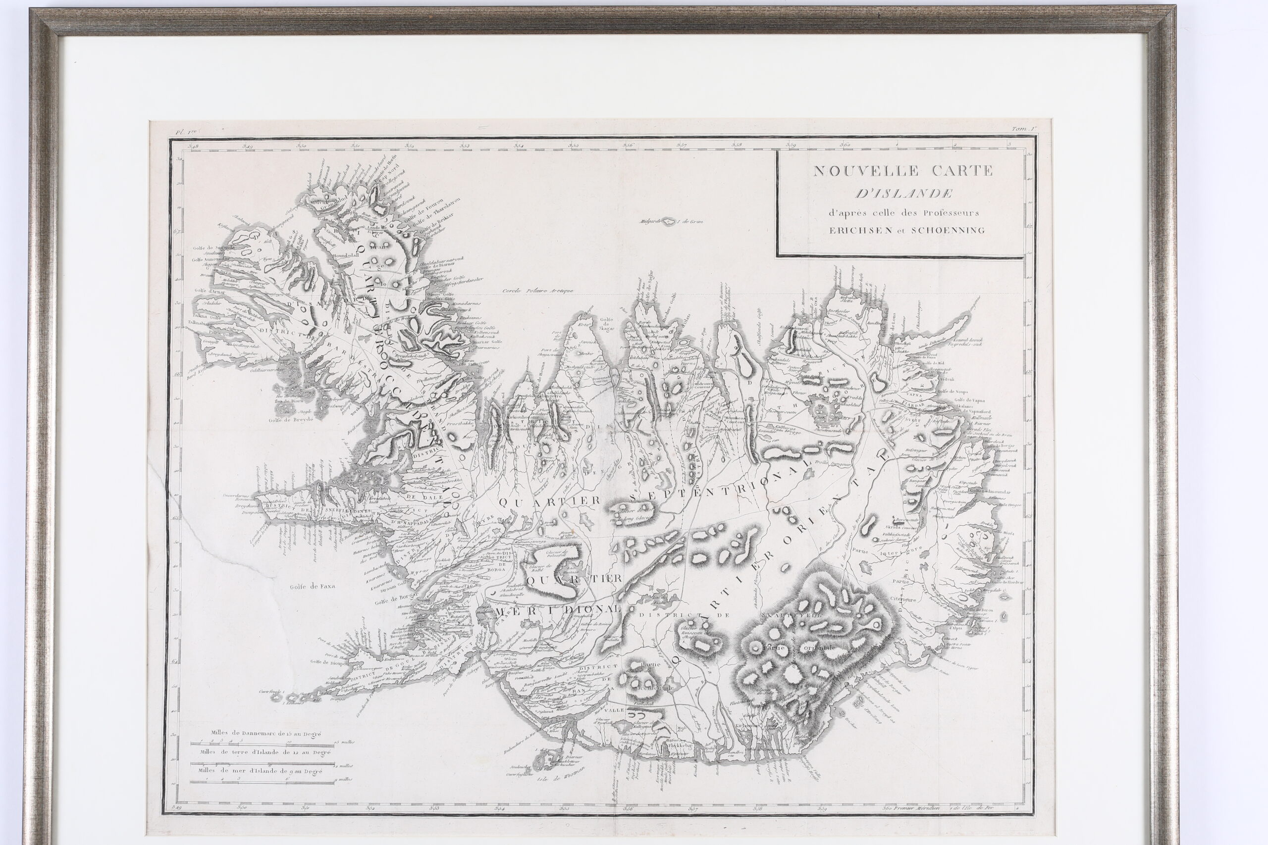 Carte Reduite De L’Islande et des mers qui sont voisines