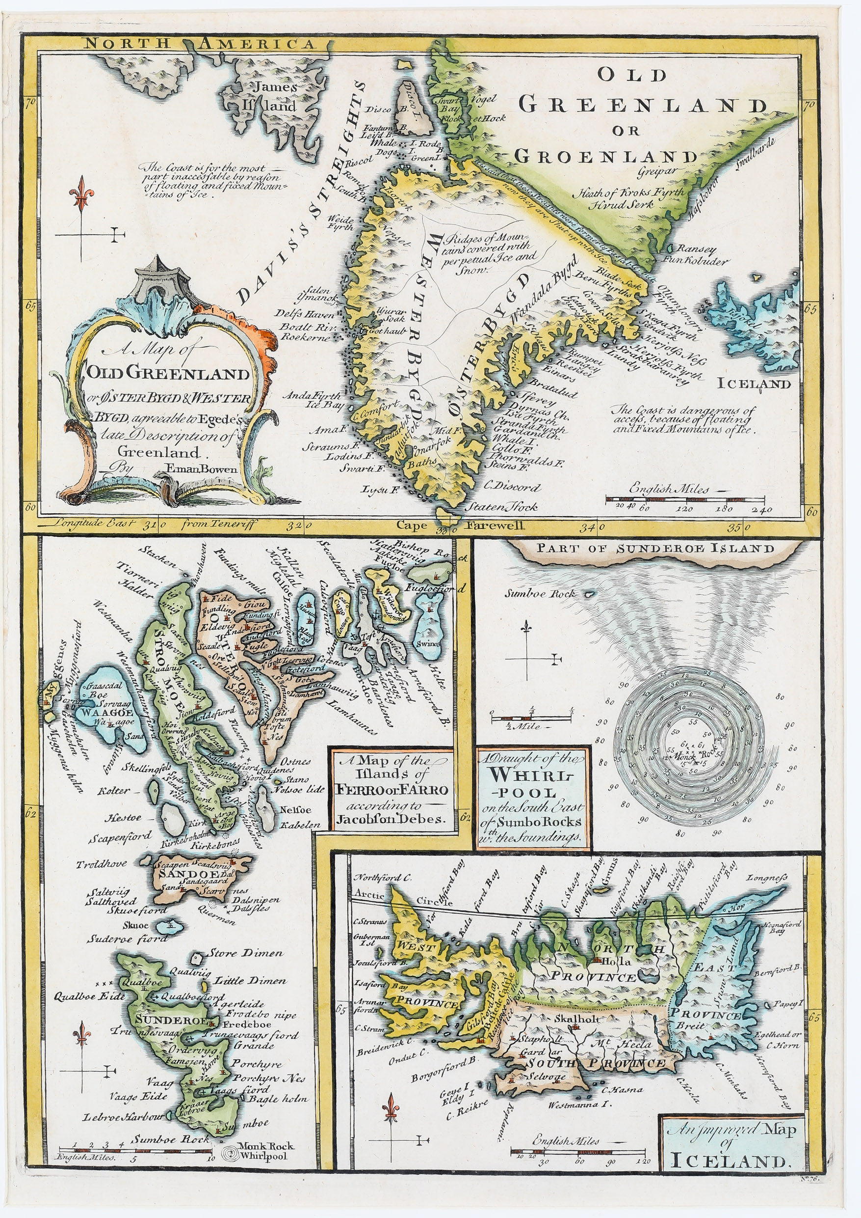 41. A Map of Old Greenland or Oyster Bygd & Wester Bygd