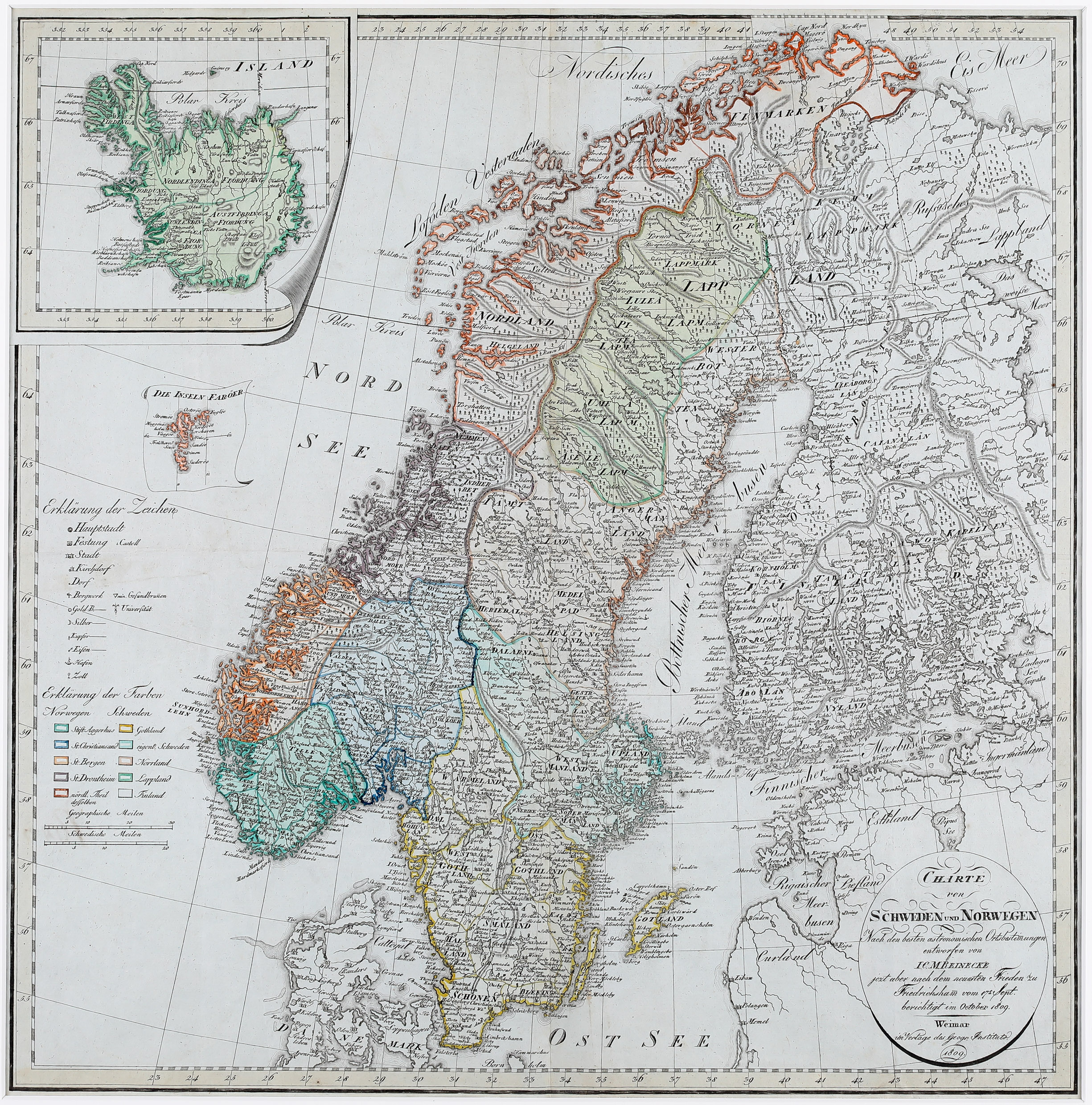 85. Charte von Schweden und Norwegen