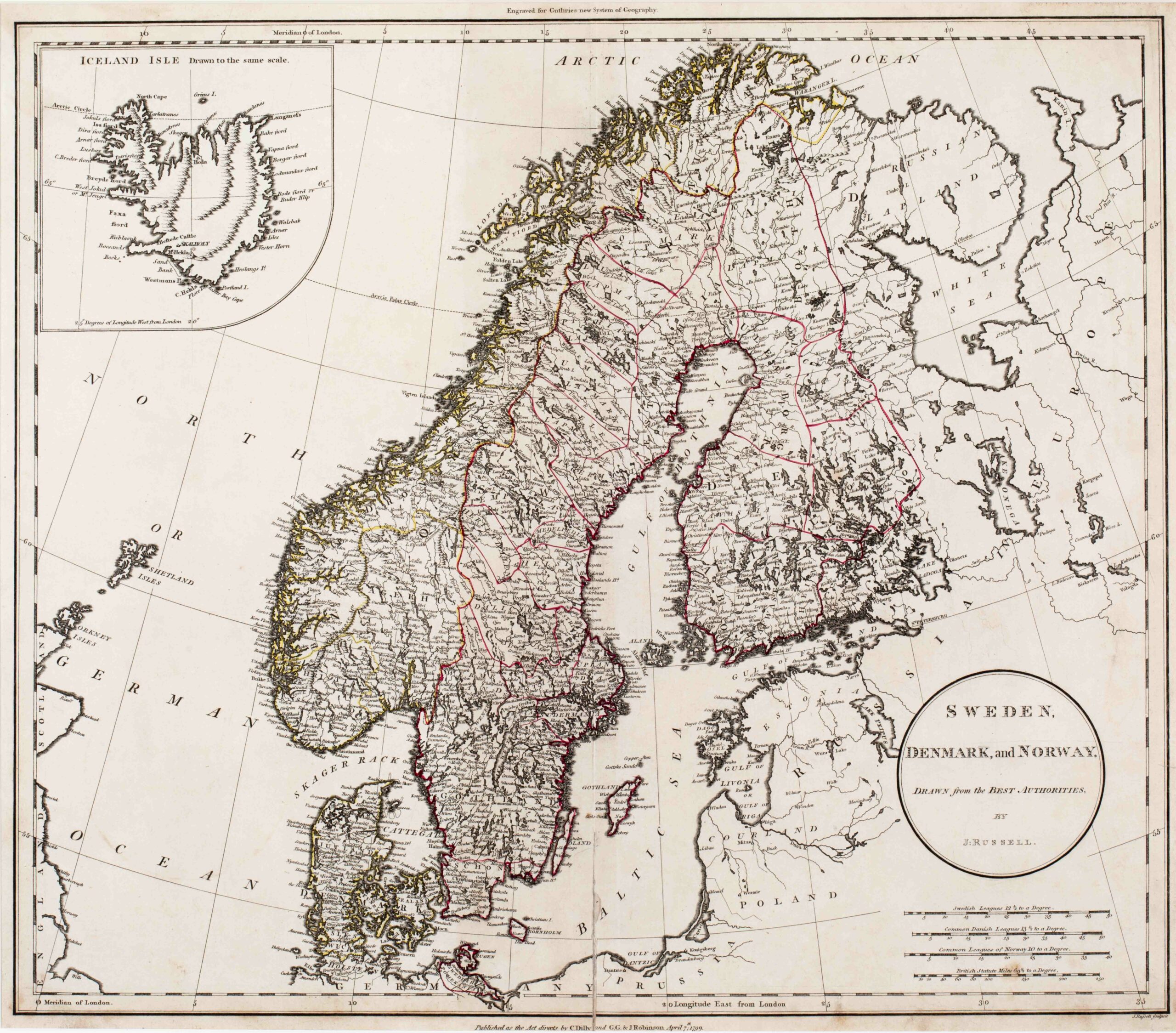 168. Sweden, Denmark and Norway drawn from the best authorities.